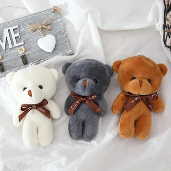 12cm lips -, plüüš-mänguasi, teddy bear nukk ripats võtmehoidja PP Puuvillane Pehme Täidisega Kannab Mänguasja Nukk, mänguasi kingitused