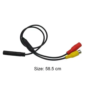 1tk Auto Reverse Backup Kaamera 4-Pin Meeste ja Naiste Cvbs Pistiku Signaali Power Adapter Wire Harness