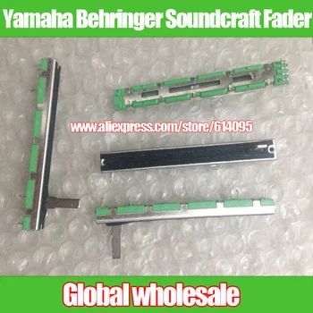 5tk 75mm Slaid potentsiomeeter jaoks Yamaha Behringer Soundcraft A10K A20K A50K / topelt lükanduksed potentsiomeeter Fader