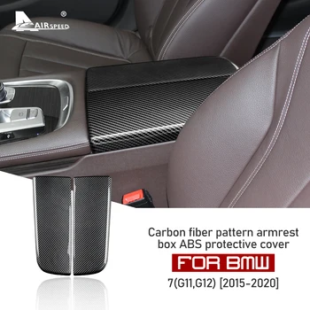 ABS-Carbon Fiber Texture BMW 7 Seeria G11 G12 2015-2020 Tarvikud Sisekujundus Auto Taga Ladustamise Kasti Kate