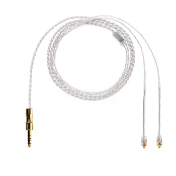 ALO Litz Kõrvaklapid Audio Cable Jack 3.5/2.5/4.4 mm Pistikuga MMCX Pistik hõbetatud HIFI Headset Kõrvaklappide Tasakaalustatud Kaablid
