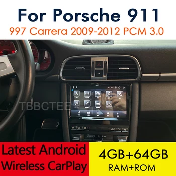 Android 12 Traadita CarPlay Jaoks Porsche Carrera 911 977 2004~2012. Aasta Auto Multimeedia Mängija GPS Navi Kaart Stereo Bluetooth Navi