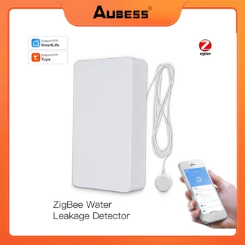 Aubess Smart Vee Lekke Detektor Alarm/tuya Zigbee Vee Lekke Avastamise Sensor Üleujutuste Hoiatus Ülevoolu Security Alarm Süsteem