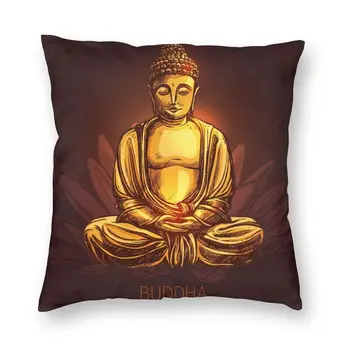 Buddha Lotus Mediteerimine Viska Padi Kaane Home Decor Budism Zen Budistliku Vaimse Padi 40x40 Pillowcover Diivan