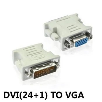 Connector Arvuti Monitori Video Valge Plastikust Vastupidav DVI 24+1 VGA Naine mitmeotstarbeline Converter-Adapter Mini