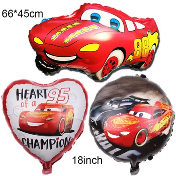 Disney Cartoon Oma Auto Välk Mcqueen Foolium Õhupallid 18 Tolline Auto Õhupalli Sünnipäeva Decor Pakkumise Lapsed Mänguasjad Racing Auto Õhupallid