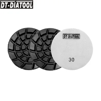 DT-DIATOOL 3tk/pk Maisitangud #30 Vaik Bond Teemant Betooni poleerimispadjakesed Nailon Tagatud Korrus Uuendada lihvkettaid Dia 100 mm/4
