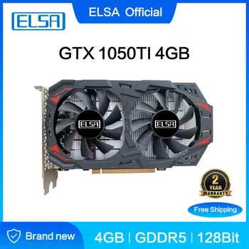 ELSA Graafika Kaardi GTX1050Ti GPU 4GB DDR5 PCI-E 128Bit jaoks NVIDIA Geforce Mäng VGA Kaarte GTX1050ti Dvi 1050Ti Desktop