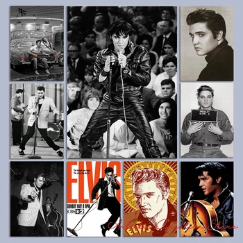 Elvis Presley-Väkke Plakatid Klassikaline Kunsti Lõuend Maali ja Printida Pilte Kaasaegseid Põhjamaade Pere Magamistuba Home Decor Cuadros