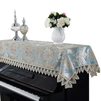 Euroopa stiilis tikitud pits klaver rätik koju pulm teenetemärgi tekstiili Poole katta üldine suurus Elegantne klaver rätikud