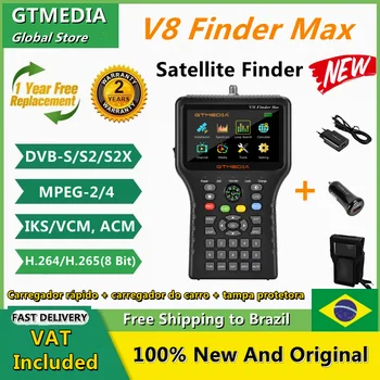 GTMEDIA V8 Finder Max Satelliidi Signaali Finder DVB-S/S2/S2X H. 264/H. 265 (8-bitine) Satelliit-Lokaator 4.3 Tolline HD Ametlik Tarvikud