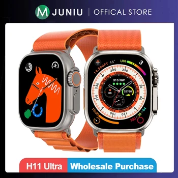 H11 Ultra Smart Watch Mehed Watch 8 Ultra 49mm 1:1 Korral Titaani Sulam 173 Sport Mode Fitness GPS, NFC Smartwatch koos Rihma Lukk
