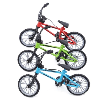 Hot Müük Lapsed Mini Simulatsiooni Sulamist Sõrme Bike Mänguasjad Xmas Sünnipäeva Kingitused Lastele Fingerboard Jalgratta Mänguasjad Koos Piduri Tross