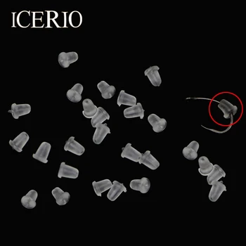 ICERIO 30pcs/pakk Läbipaistev Kummist Karpkala Kalapüügi Konks Varre Helmed Lõpetab Puhvri Karpkala Platvormidele Pop-Up Set ' Idega Terminal Lahendada