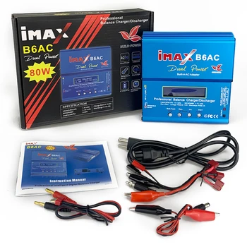 iMAX B6AC B6 B3 Laadija 80W 6A Nimh Nicd LiPo Digitaalse Tasakaalu Laadija Toide 12v 6A Adapter Laadimiseks Kaablid