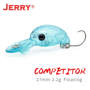 Jerry Võistleja Ultralight Mikro-Wobbler Kalapüügi Lures 27mm 2g Ühe Konksu Sügav Sukeldumine Crankbaits Forell Pecsa