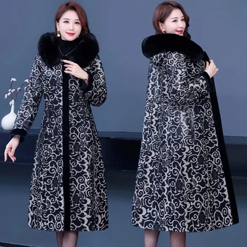 Kahepoolne Faux Fur Coat Naine Karusnaha One-piece 2022 Sügis-Talvel Uute Kaua, Üle-põlve Plus Velvet Paks Soe Naiste Overcoat