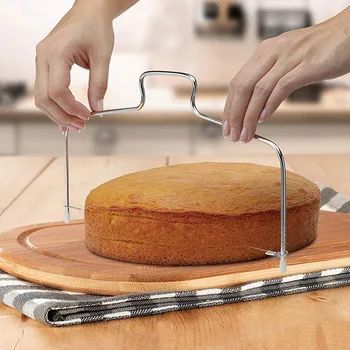 Kook Slicer Layerer Reguleeritav Diy Bakeware Köök Toiduvalmistamise Vahend, Roostevabast Terasest Kook Leiva Tainas Lõikeriistaks