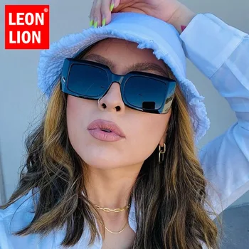 LeonLion Kõrge Kvaliteedi Square Päikeseprillid Naistele Ristküliku Prillid Tooni Vintage Päikeseprillid Naine Luksus Gafas De Sol Mujer