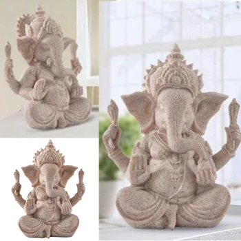 Liivakivi India Ganesha Lord Ganesha Ganesh Hindu Jumal Elevant Jumal, Kivi Statue Dekoratiivsed Kodu Ornament Käsitöö