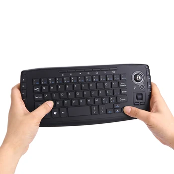 Mini 2.4 G Wireless Klaviatuur, Trackball Klaviatuuri Sülearvuti Portable multi-funktsioon Trackball Õhu Hiirt, Korralik Disain