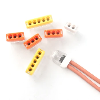 Mini Quick traat pleisse Pistik 2/3/5 pin AWG 20-14 Kompaktne Push-in Dirigent Juhtmed Pistiku Terminal Block 0.5-2.5mm2