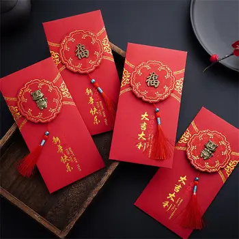 Mitu Loomingulised Kingitused Õnnelik Raha Tiger Aasta Laste Hongbao Punane Ümbrik Punane Paketid Spring Festival