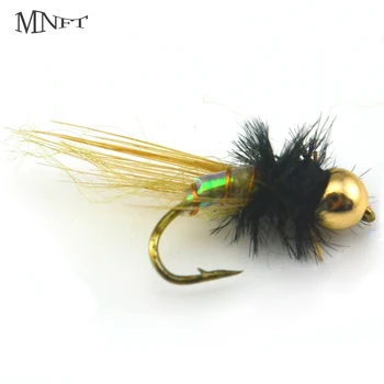 MNFT 10TK 12# Messing Helmed Pea Midge Fly Fishing Sööt Lendab Sööt