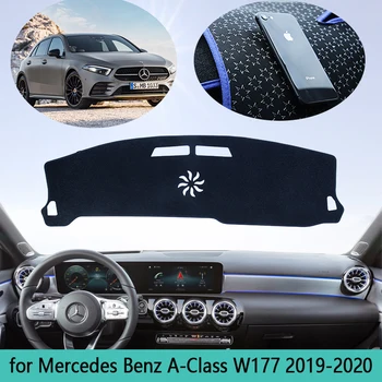 Mõeldud Mercedes Benz A-Klass W177 A-Klasse A160 A180 A200 A450 Armatuurlaua Matt Kate Päikesevarju Dashmat Vaip Auto Tarvikud 2019
