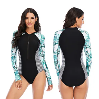 Naiste Ujumisriided 2022 Suvel Ühes Tükis Pika varrukaga, kanna Surf Sobiks Päikesekaitsetoodete Naiste Ujumistrikoo Sukeldumisel Ülikond Seksikas Ujumistrikoo