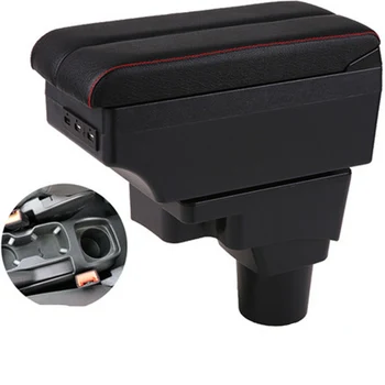 Näiteks Chevrolet Aveo Sonic Lova taga kast kesk sisu interjöör T250 T300 Käetoed Ladustamise auto-styling tarvikud: USB