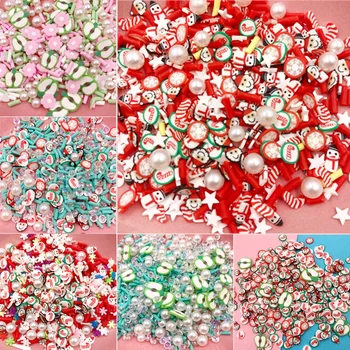 Polümeersavist Pärlid Rhinestone Jõulud Viilud Sprinkles Jaoks Crafs DIY Teha Nail Art Teenetemärgi Lima Materjali Tarvikud