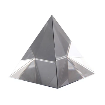 Prisma Optilised Klaasist Püramiid, 40Mm Kõrge Kandiline Polyhedron Sobib Õpetamise Eksperimendid