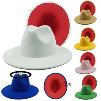punane alt fedoras meeste ühise põllumajanduspoliitika Jazz Mütsid Kauboi Müts Naistele Ja Meestele kahepoolne Värvi Kork Mütsi Hulgi 2022
