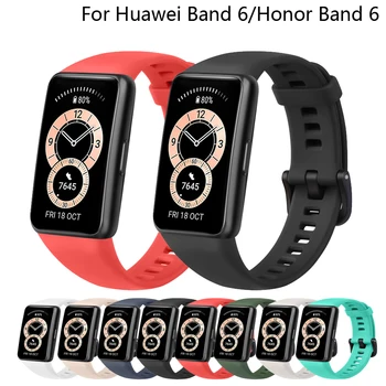 Silikoonist Rihm Jaoks Huawei Band 6/6 Esiliistu Pro 8 Värvi Smart Käepaela Käevõru Asendamine Sport Rihma Honor Band 6 Smartwatch