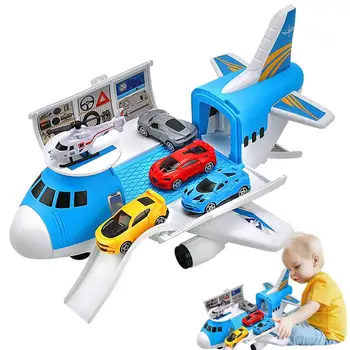 Simulatsioon Lasti Lennuk, Auto-Play Set Track Libistades SceneToy Lennuk Transpordilennukit Mänguasjad Väikelastele Kingitus Lastele