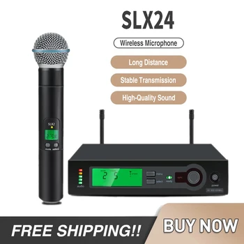 SLX24 BETA58 SLX4 SM58 Traadita Perfornace Mikrofon Live Karaoke Stuudio Salvestus UHF Mic-Süsteemi Pihuarvutite Microfone