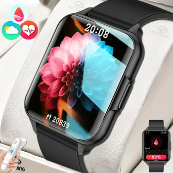 Smart Watch Mehi Täis Touch Tervisespordi Watch Keha Temperatuuri Kohandatud Dial Veekindel Smartwatch Jaoks Huawei Xiaomi Naiste Kingitus