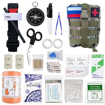 Sõjalise Ellujäämise Käik Molle Kott Meditsiinilise Hädaabi Ellujäämise First Aid Kit Sõjalise Taktikalise Tourniquet Sidemega Campin
