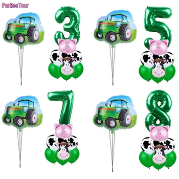 Talu Teema Traktori loomade Õhupalli Määratud Number Õhupalli lehma, siga õhupalli Lastele Poiss talu Sünnipäeva Kaunistamiseks beebi dušš
