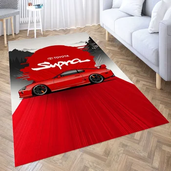 Toyota Supra 3D-Printimine Tuba, Magamistuba Anti-Slip -, Plüüš-põrandamatid Home Fashion Vaip Vaibad Uus Dropshipping