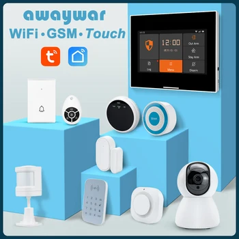 Tuya smart home signalisatsioon WiFi GSM Security Protection Valve kit smart elu APP puldiga OTA koos Sireen Liikumisandur