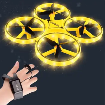 UFO RC Mini Quadcopter Induktsiooni Undamine Smart Watch Kaugseire Žest Õhusõiduki Omanik Kontrolli Drones Kõrgus Hoidke Lapsed Mänguasjad