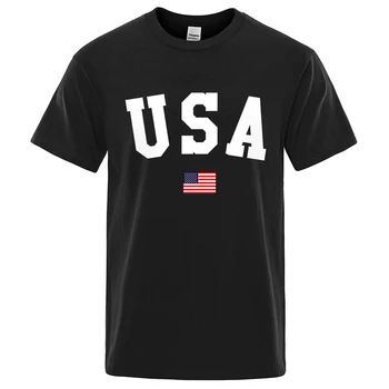 Usa Ameerika Lipu Patriootliku Print T-Särgid Mens Liiga Lahti Tops Loovust Hip-Hop Tshirt Mood 100% Puuvillane T-Särk Meestele