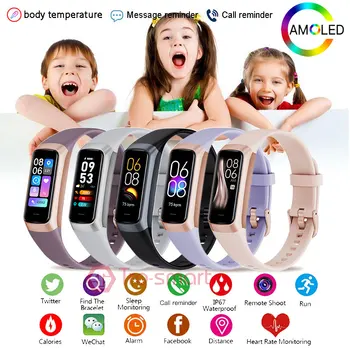 Uus Temperatuur Smart Watch Lapsed Lapsed Smartwatch Tüdrukud Poisid Smart Kella Android, IOS Fitness Lapse Sport Smart-watch Tund