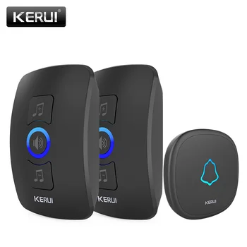 Veekindel KERUI32 Laulud Touch Nupp Teretulnud uksekell Smart Home Häire Intelligentne Traadita Uksekell Kodu Alarm Turvalisus